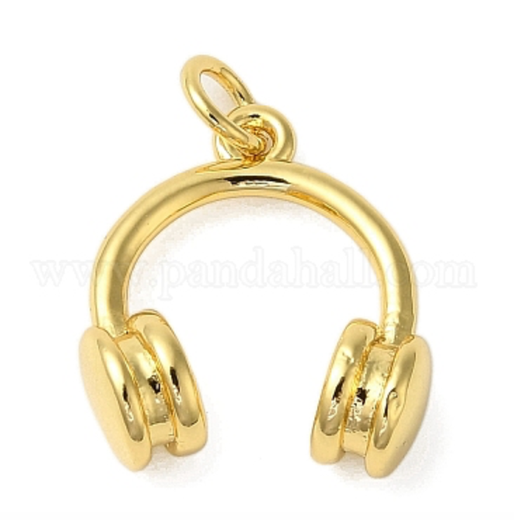Gold Beats Charm