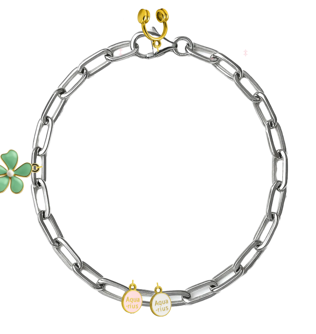 Silver Medium Link Chain Bracelet