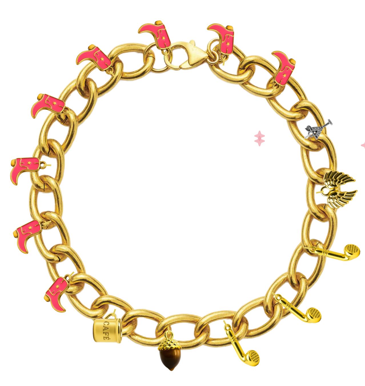 Gold Chunky Link Chain Bracelet