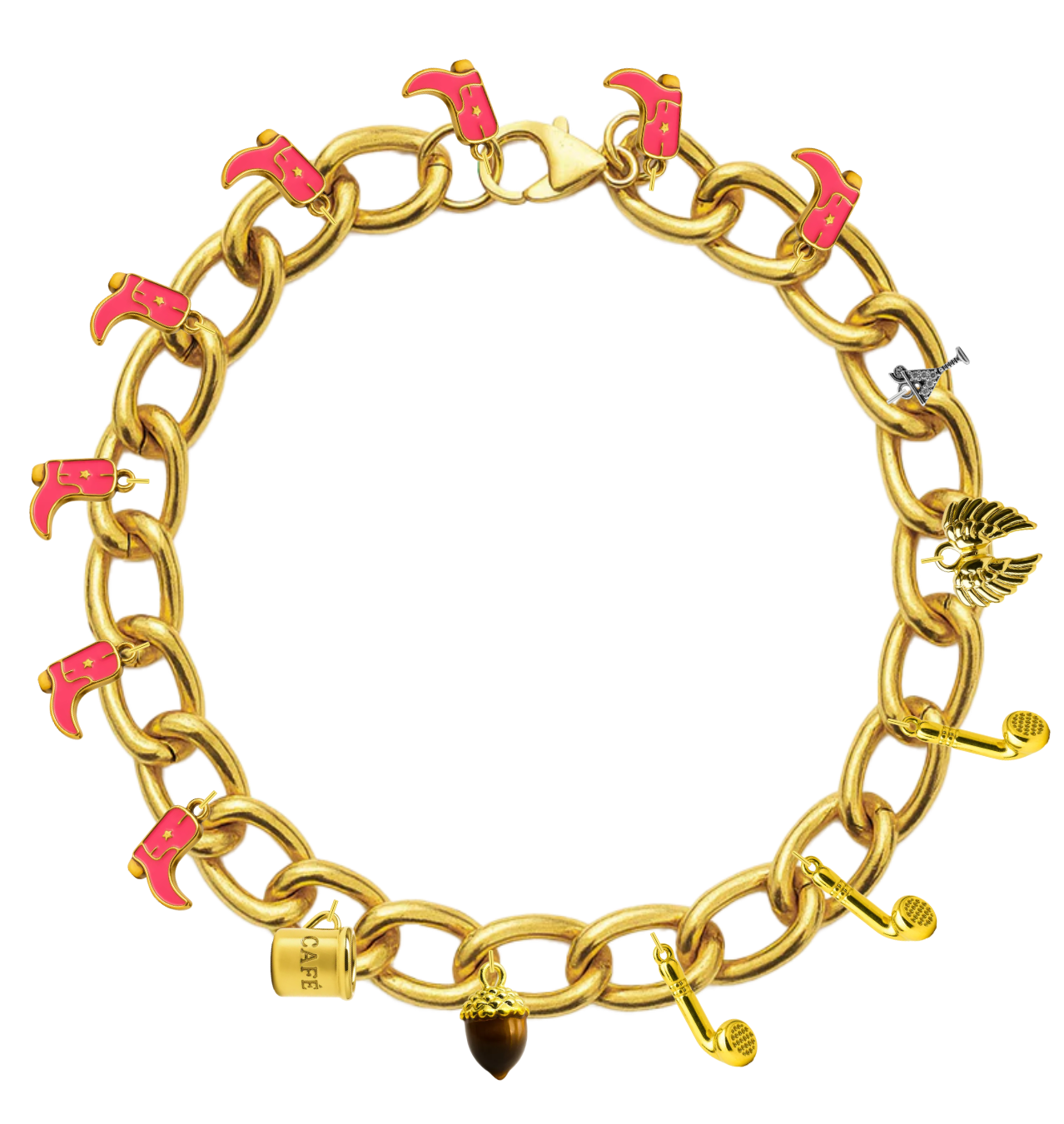 Gold Chunky Link Chain Bracelet