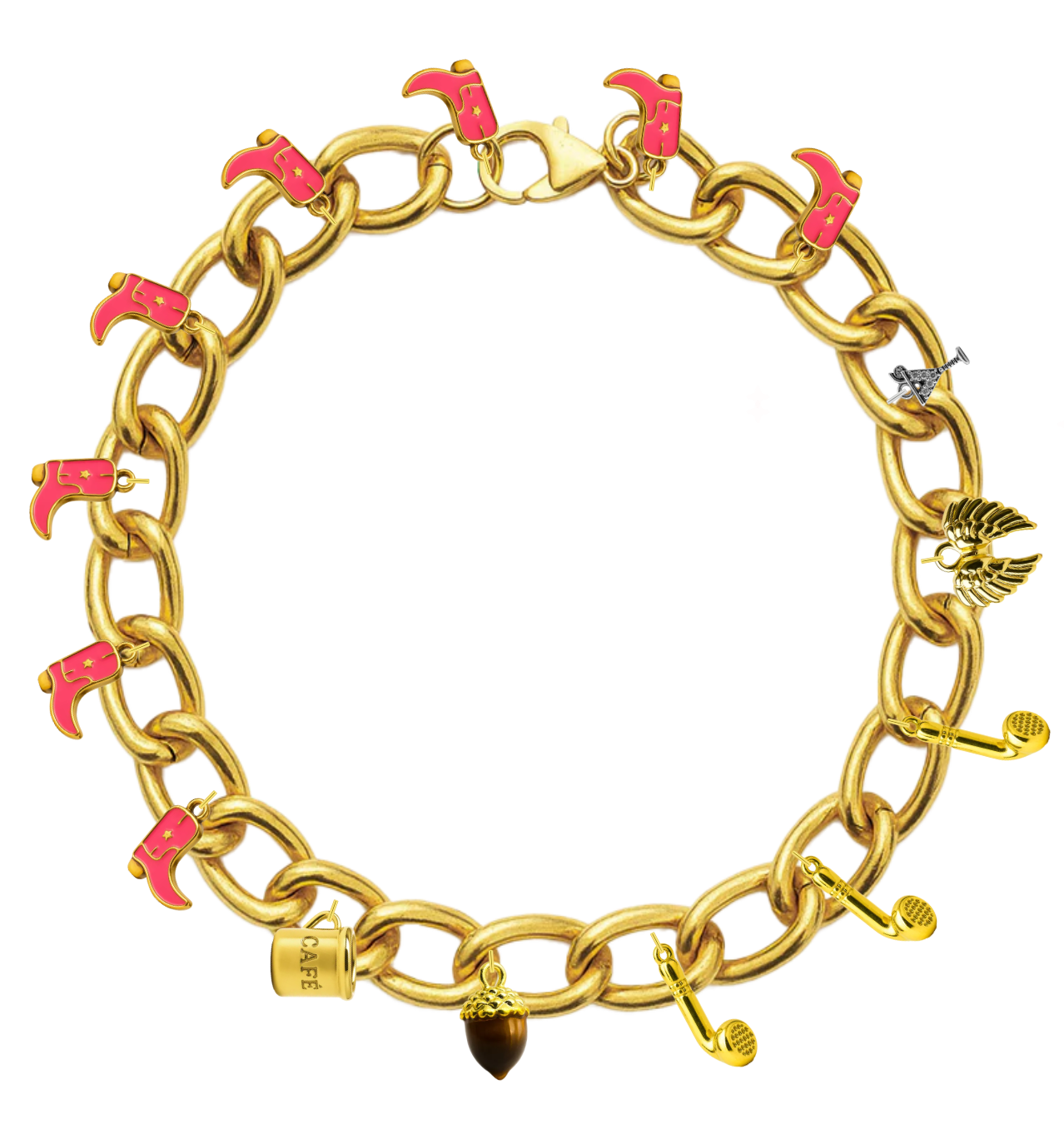 Gold Chunky Link Chain Bracelet