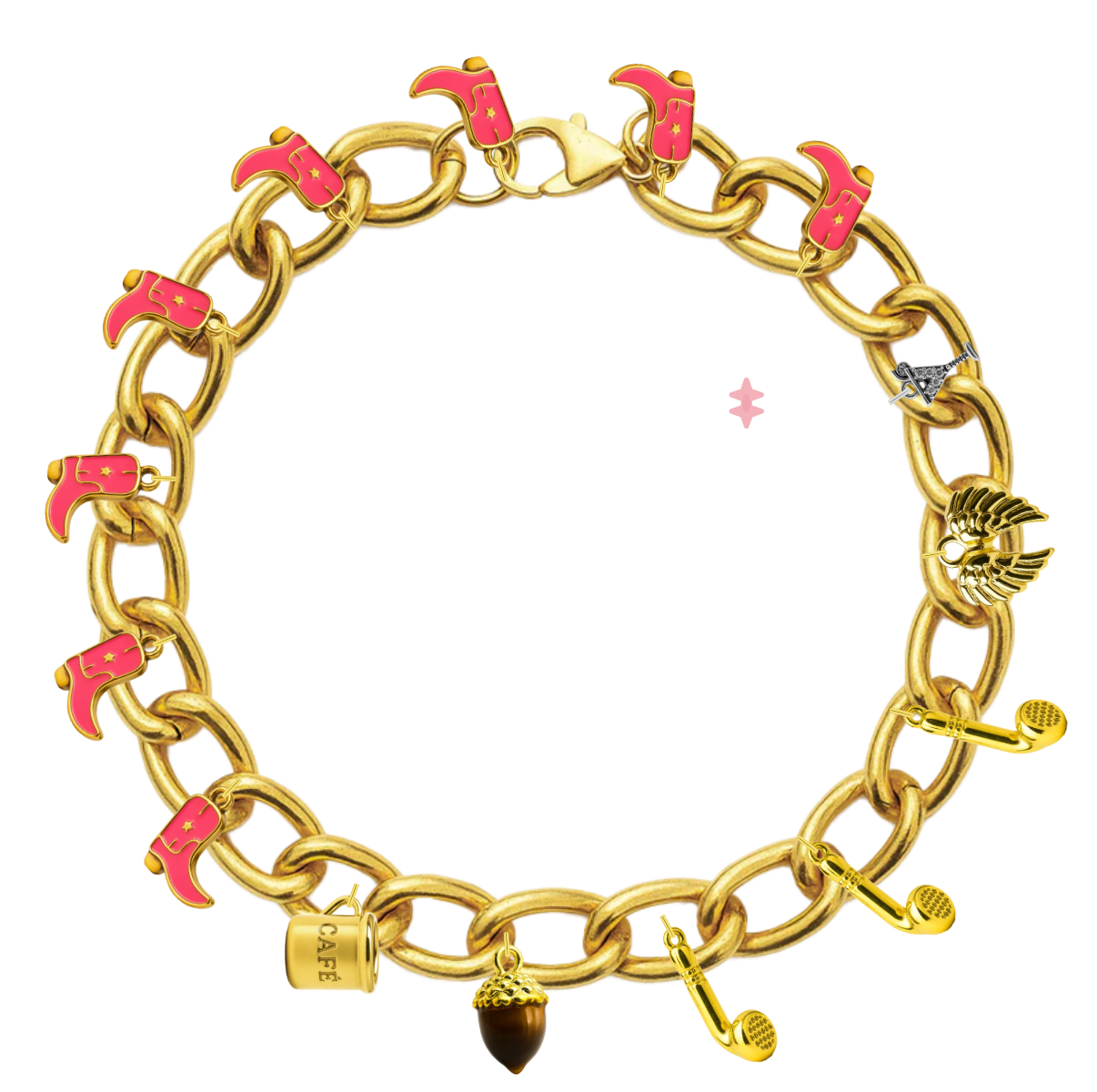 Gold Chunky Link Chain Bracelet