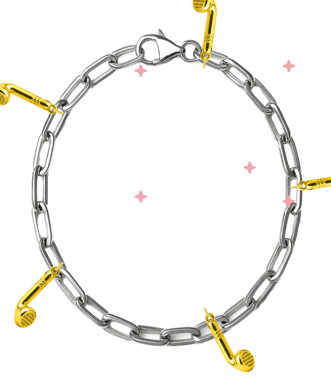 Silver Medium Link Chain Bracelet