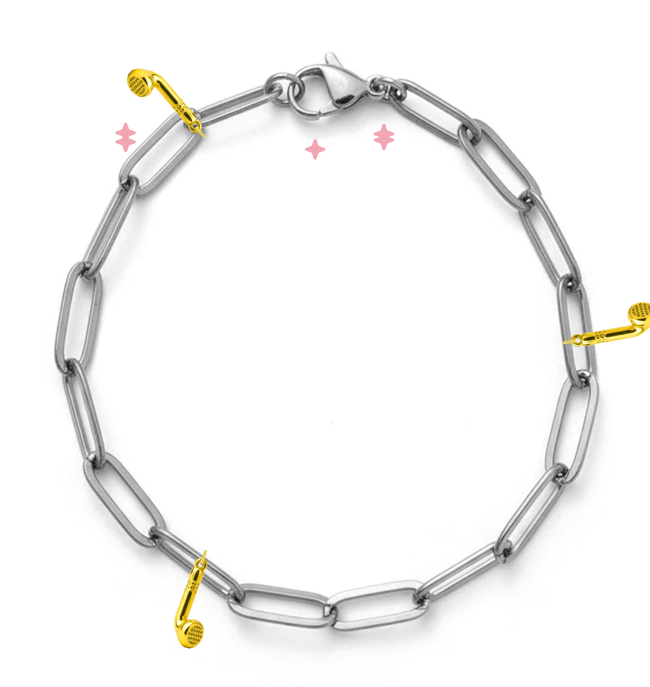 Silver Large Link Chain Bracelet