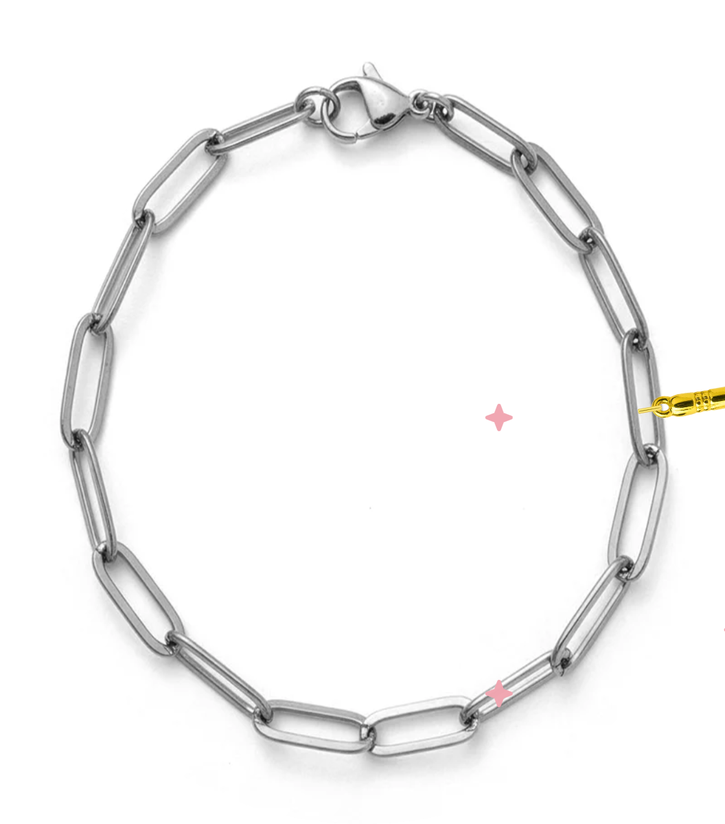Silver Large Link Chain Bracelet