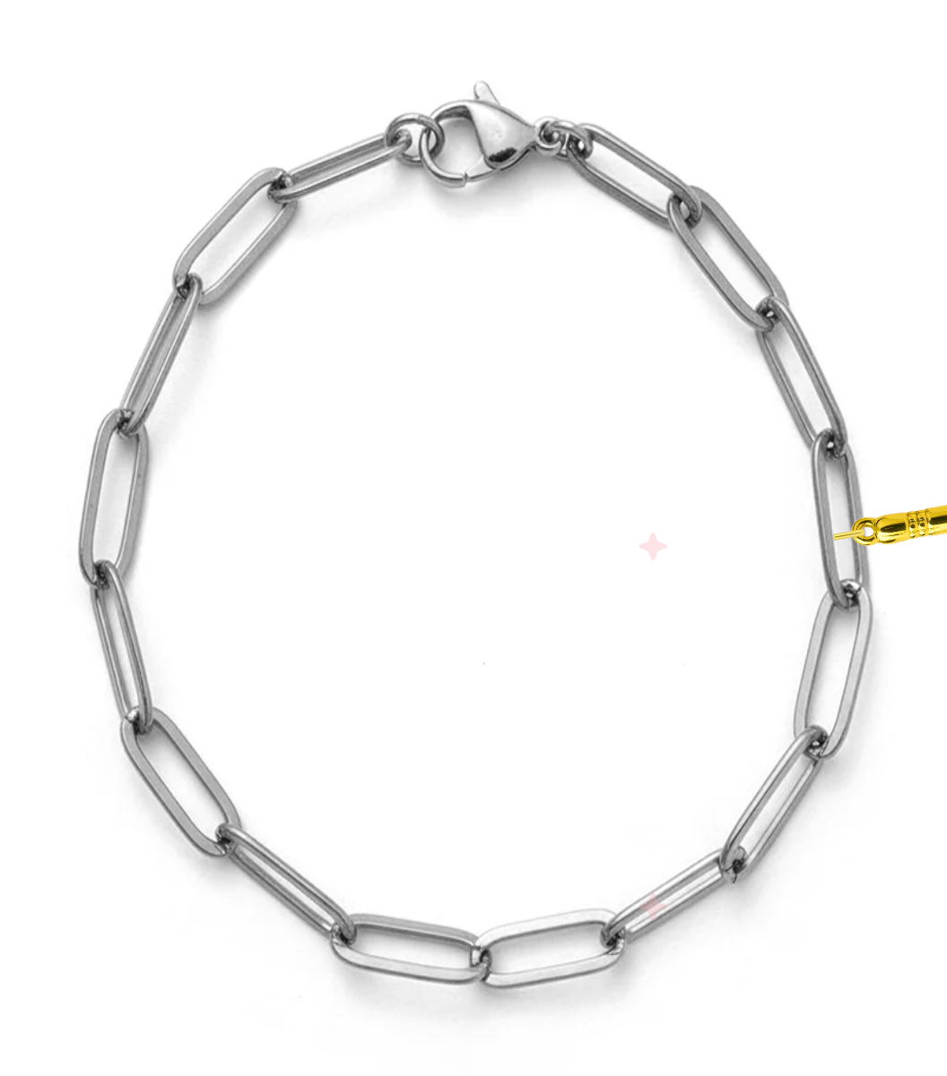 Silver Large Link Chain Bracelet