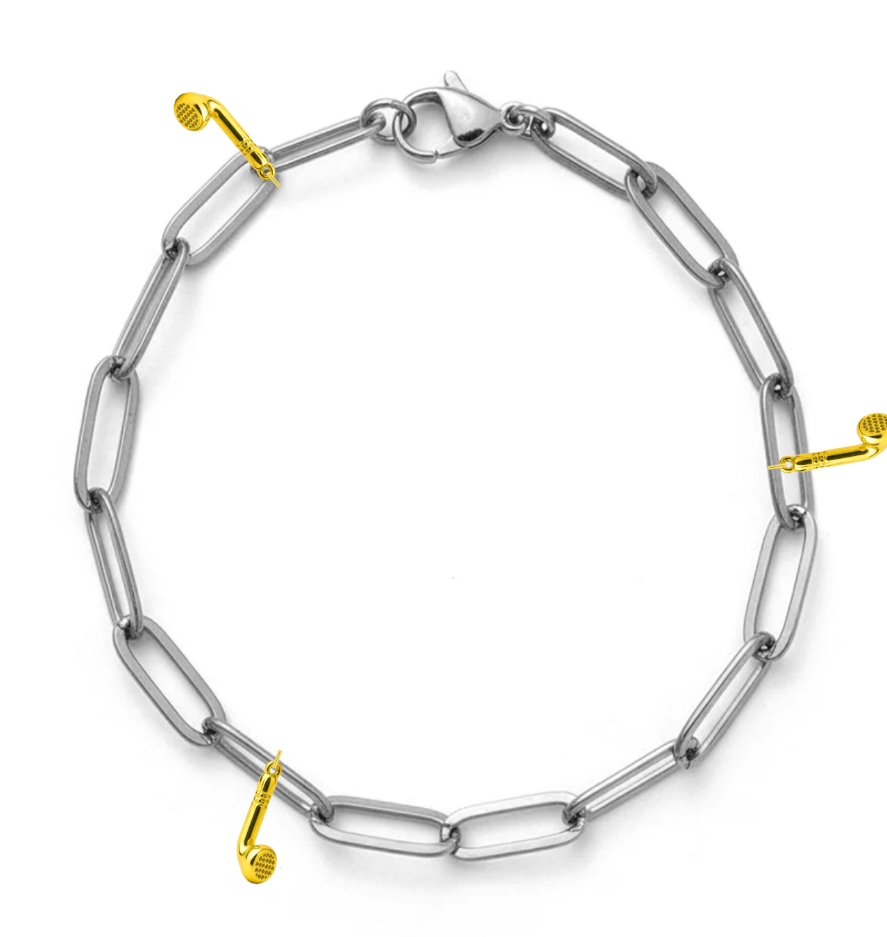 Silver Large Link Chain Bracelet