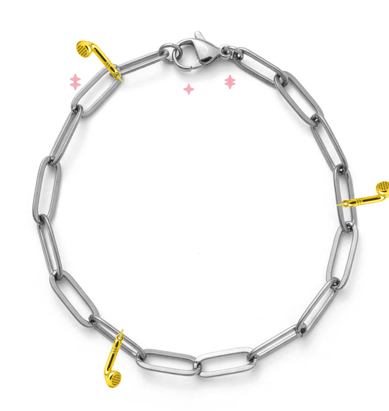 Silver Large Link Chain Bracelet