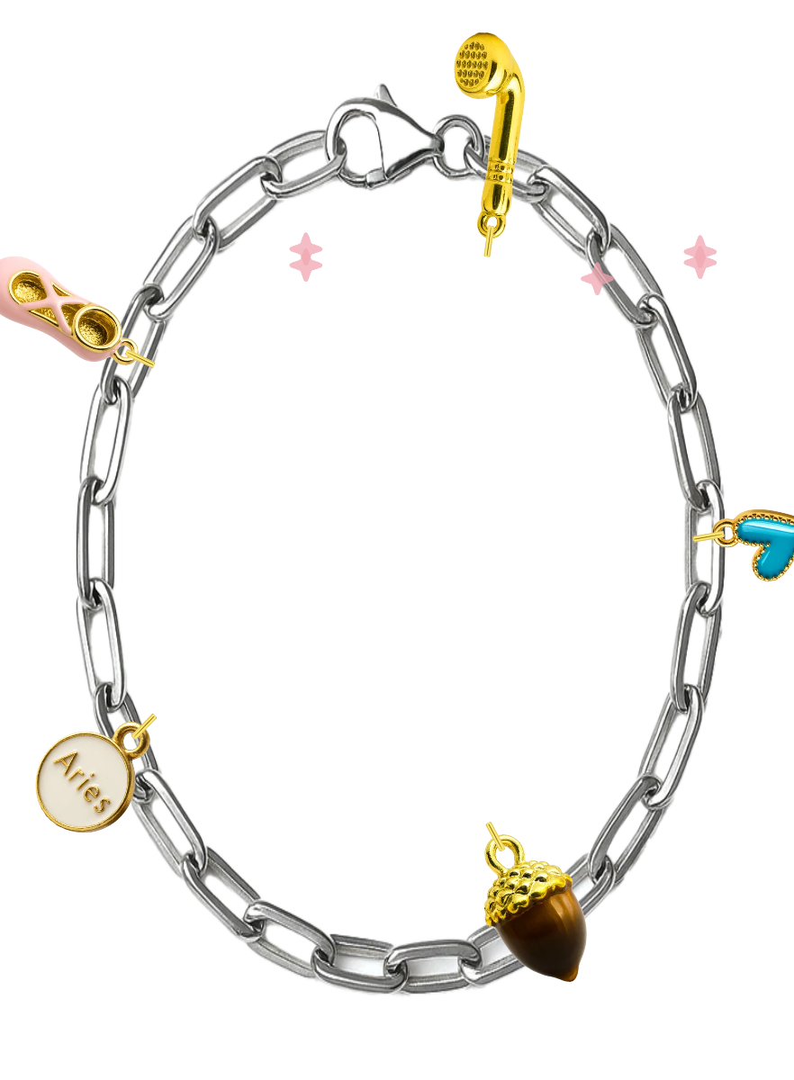 Silver Medium Link Chain Bracelet