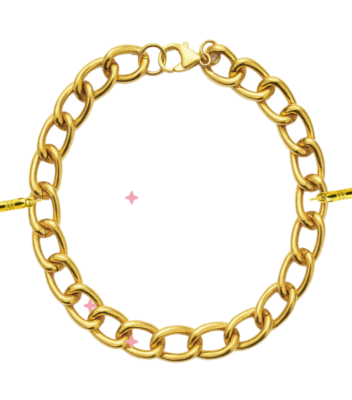 Gold Chunky Link Chain Bracelet