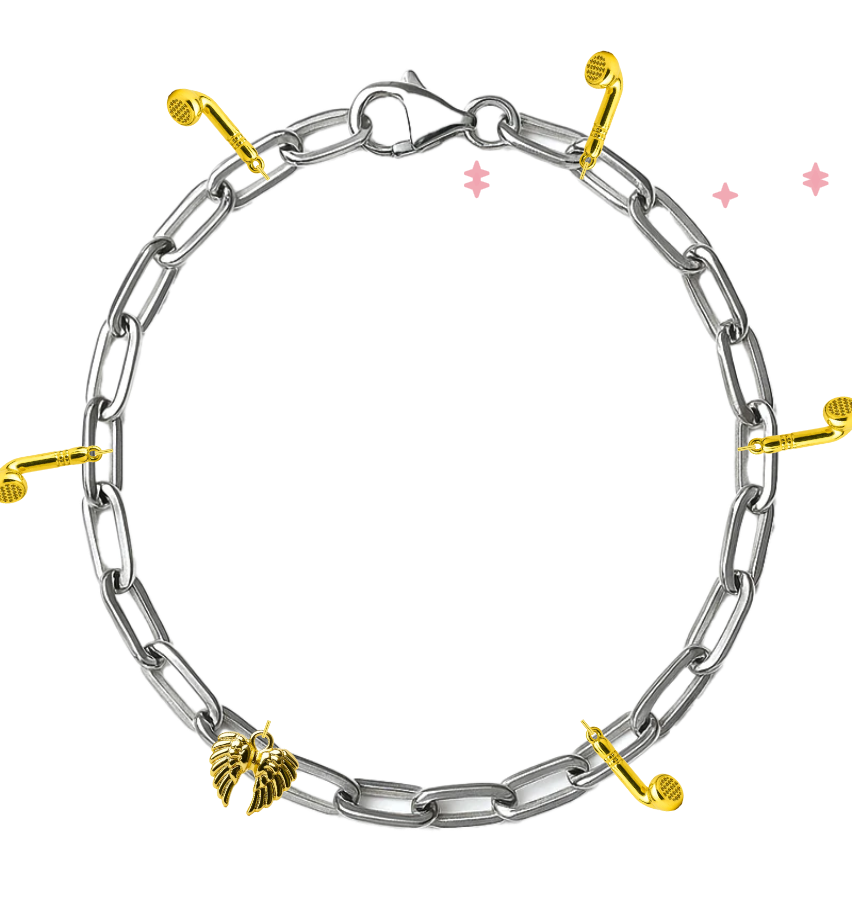 Silver Medium Link Chain Bracelet
