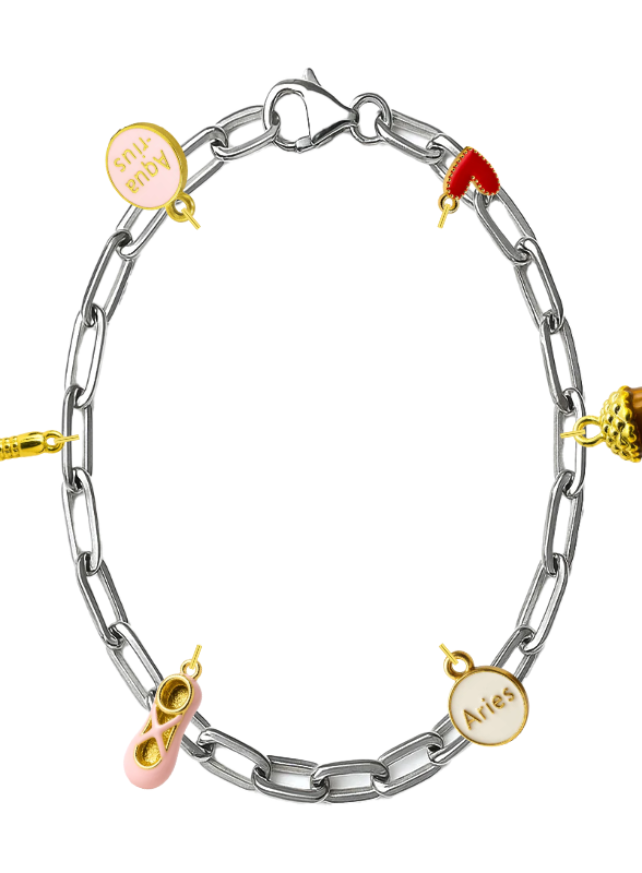 Silver Medium Link Chain Bracelet